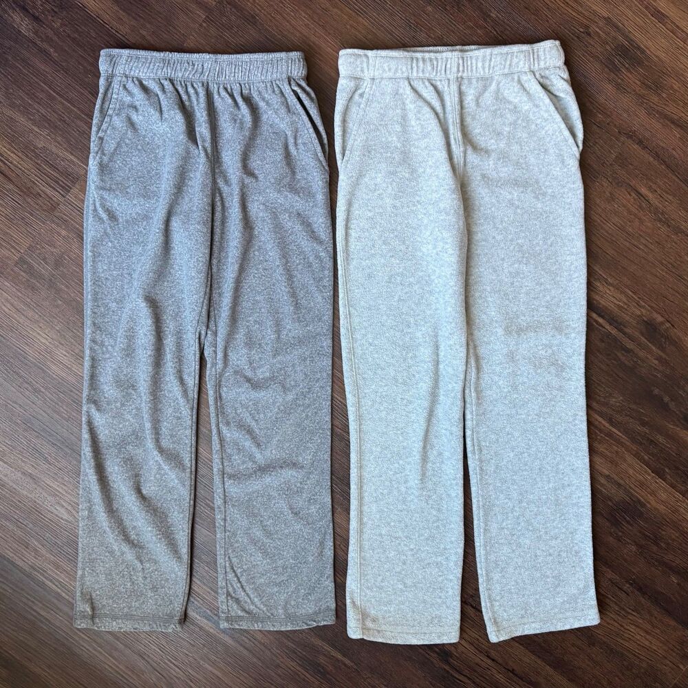 Carters Big Kids 12 Pull On Fuzzy Fleece Sweatpants Thick Gray Pants Pockets 12A
